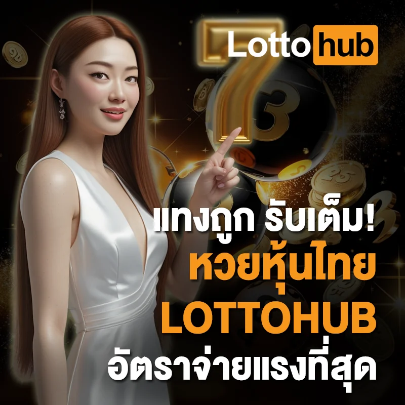 หวยหุ้นไทย LOTTOHUB อัตราจ่ายราคาดี